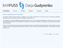 Tablet Screenshot of barfussinfo.de